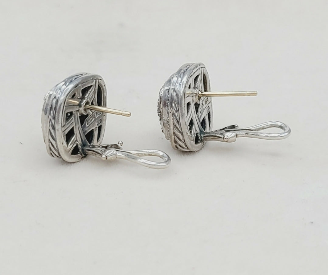 David Yurman Albion 11mm Pave Diamond Earrings、mySite、hinf8tx79