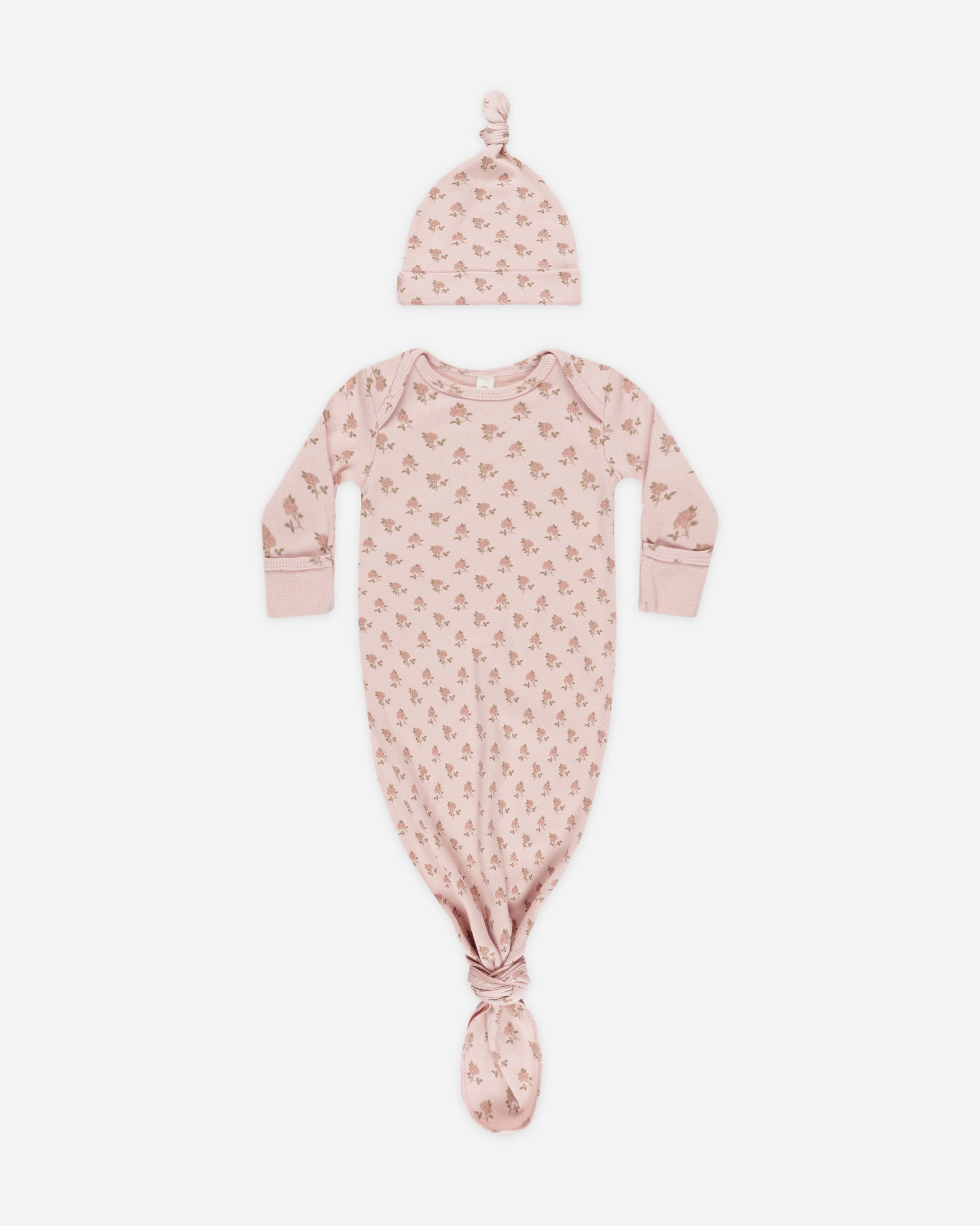  Knotted Baby Gown + Hat Set || Roses、mySite、layawaytickets