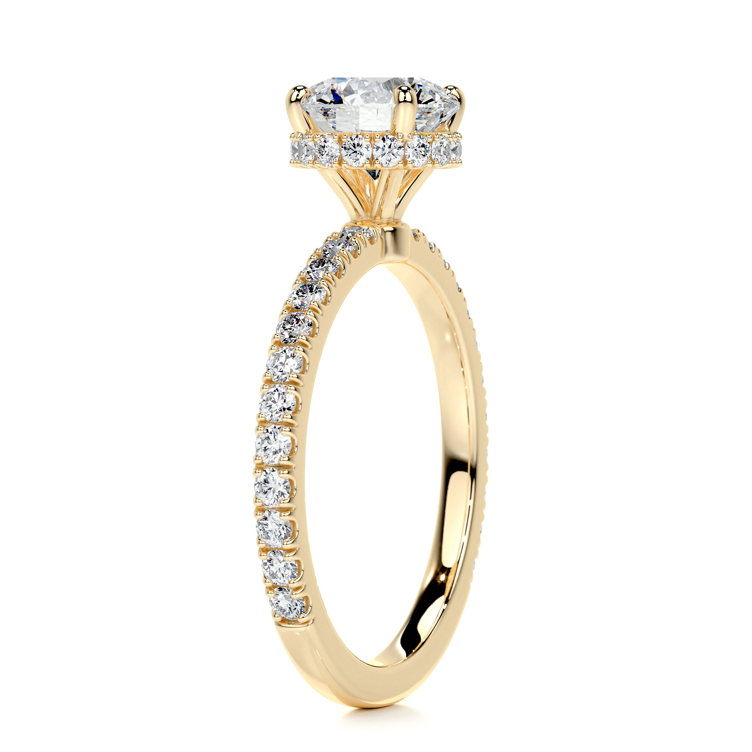 Vivienne Diamond Engagement Ring -18K Yellow Gold、mySite、hinf8tx79