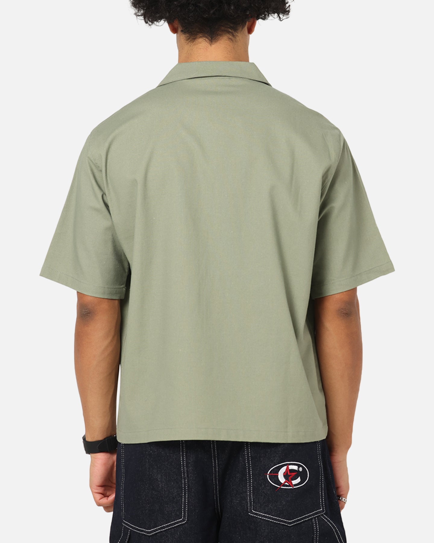 Carre Hand Picked Button Up Shirt Green、mySite、zt4zffjzw