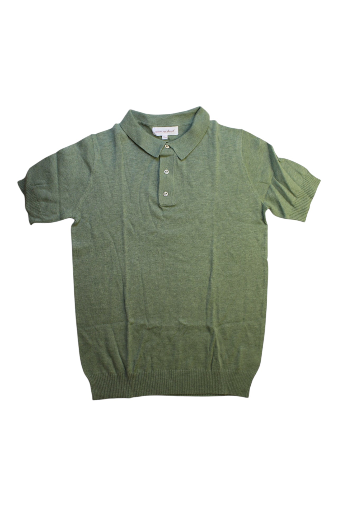 Excuse My French Polo Shirt Size 12Y、mySite、g9winljtr