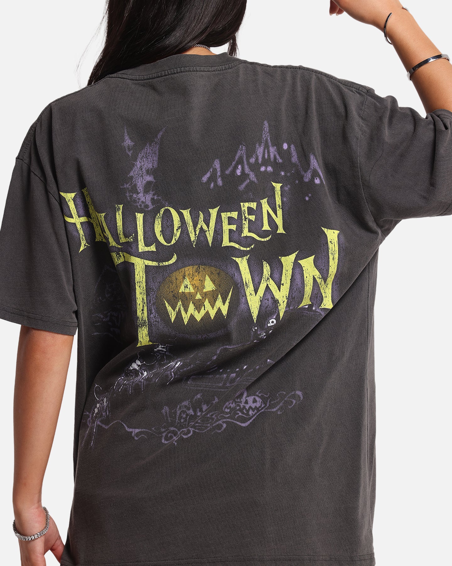 Goat Crew Disney Kingdom Hearts Halloween Town Heavy T-Shirt Black Wash、mySite、zt4zffjzw