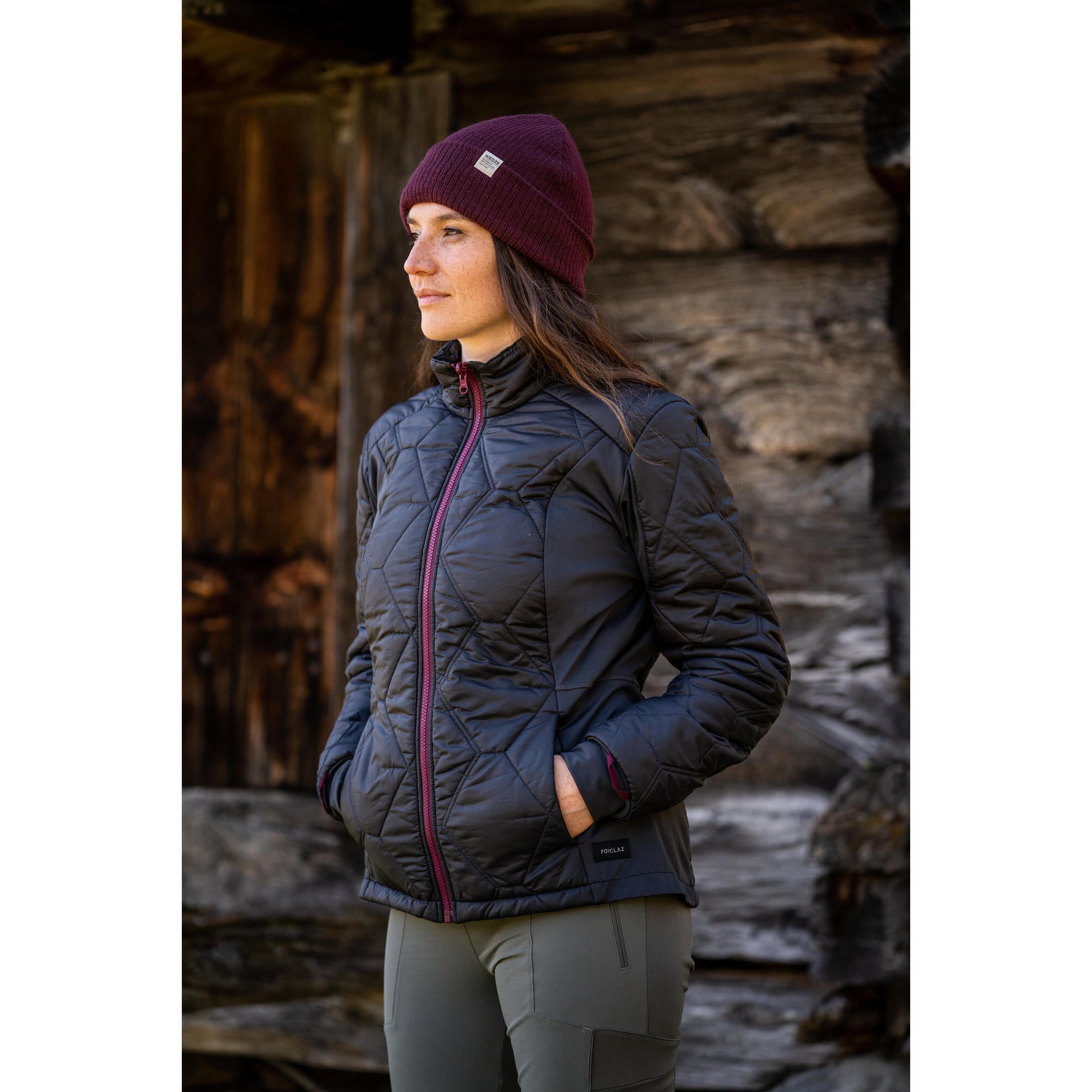 Forclaz Women's Travel Backpacking Waterproof 3-in-1 Jacket Travel 500 17.6掳F、mySite、neckold