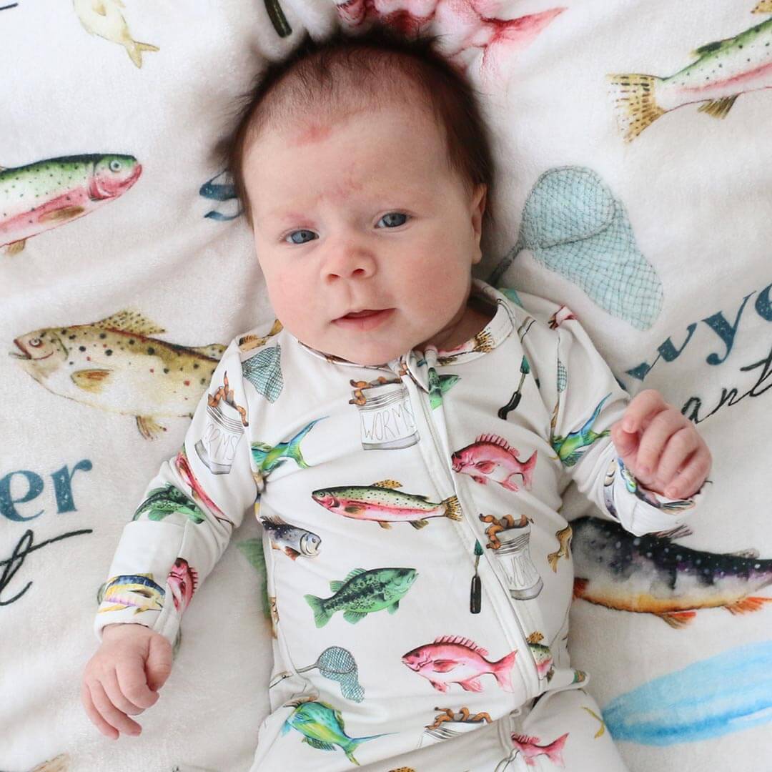  Gone Fishing Zipper Footie、mySite、layawaytickets