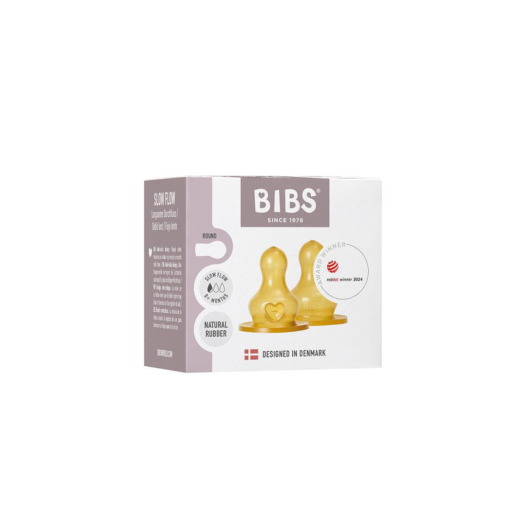  BIBS Bottle Nipple 2 Pack Latex Slow Flow - Clear、mySite、merchandisen