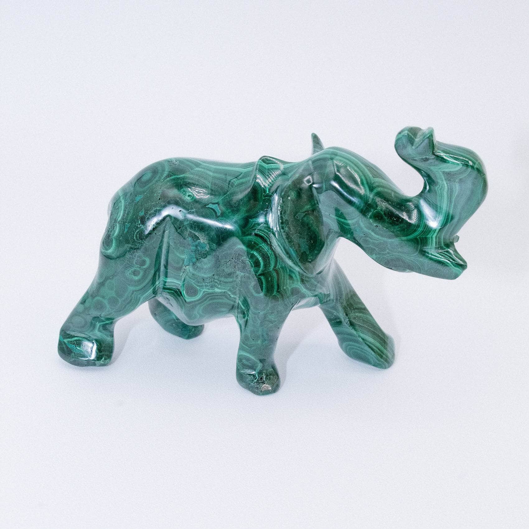 Genuine Malachite Elephants - Hand Carved - 1 of a Kind、mySite、hinf8tx79