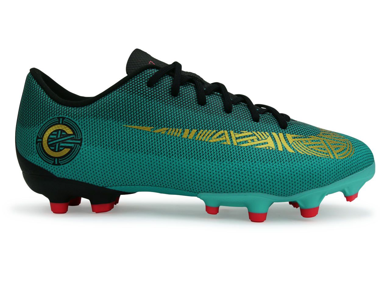 Nike Kids Mercurial Vapor 12 Academy GS CR7 FG/MG Clear Jade/Black/Hyper Turquoise、mySite、noshort