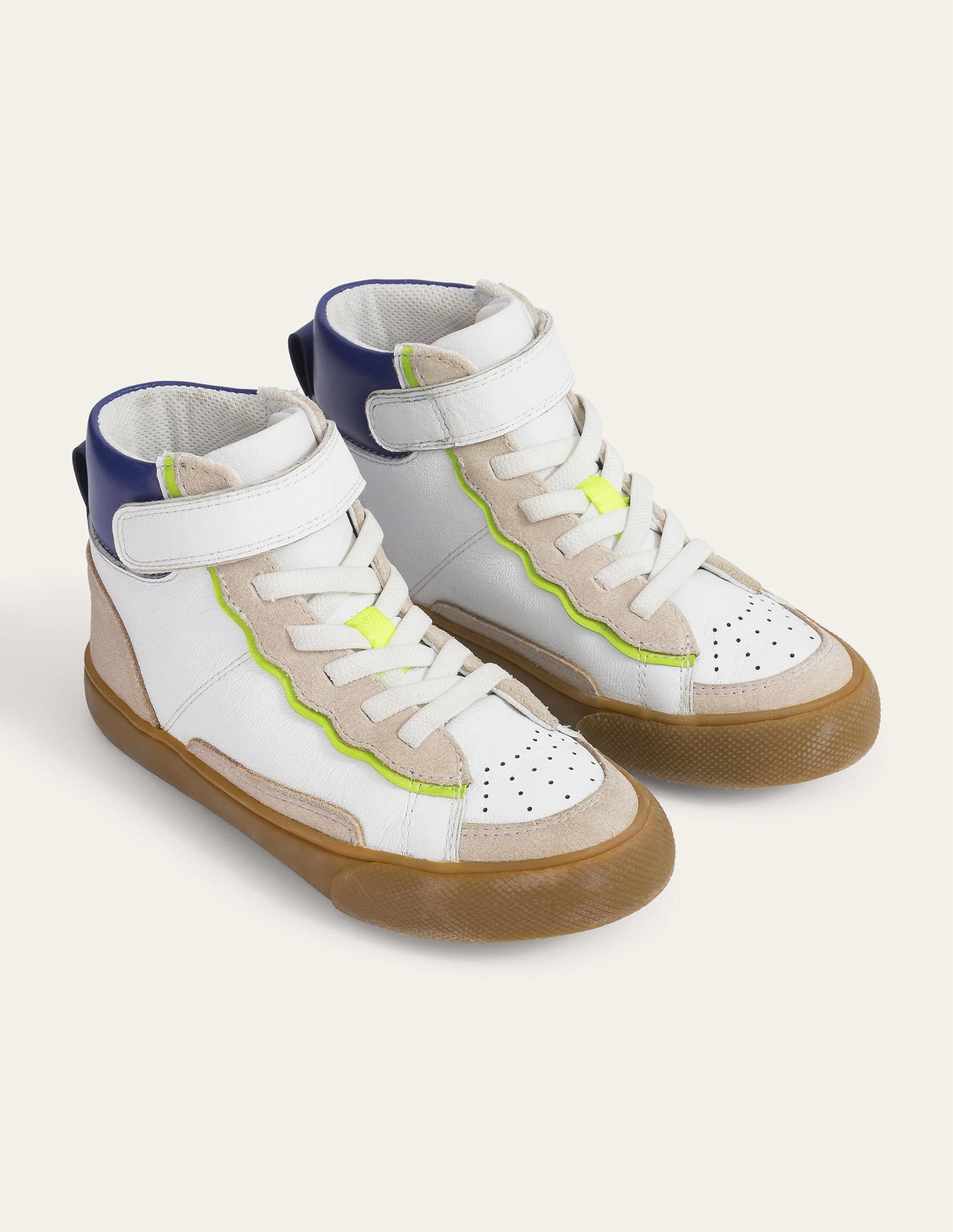  Leather High Tops-White、mySite、ashleygrahame