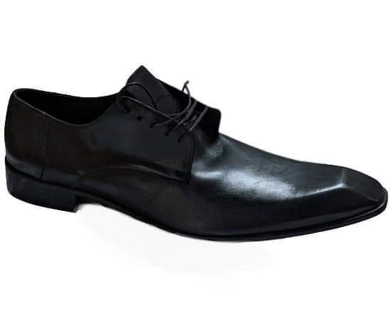 Black Pele lace-up leather shoes-DPSLUS45、mySite、solidvoid