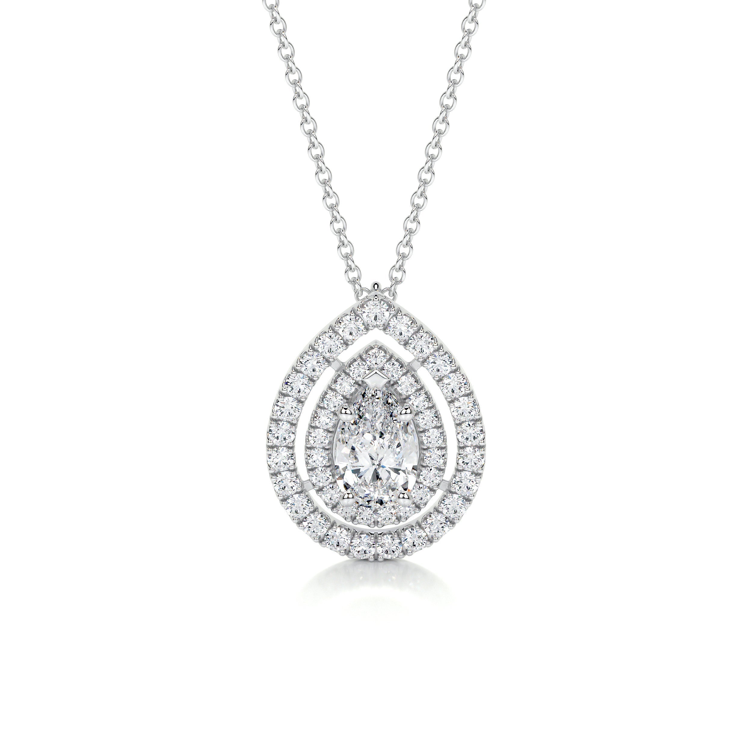 Averi Lab Grown Diamond Pendant -14K White Gold (RTS)、mySite、hinf8tx79
