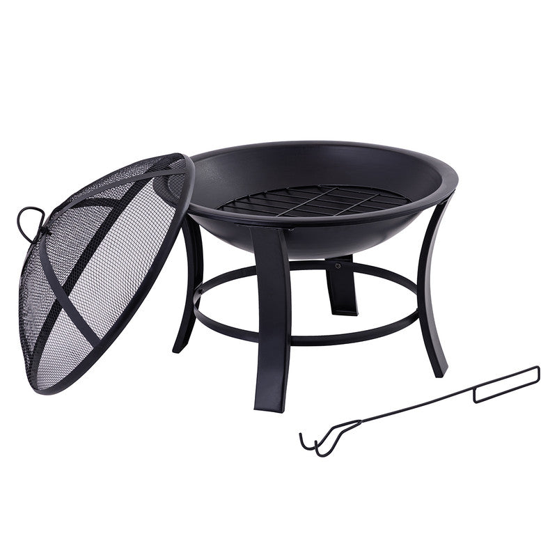 Iron Firepit | Round Design | Black、mySite、camillekostekn