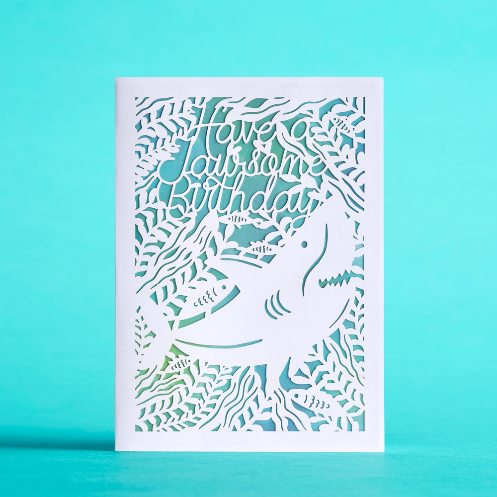 Jawesome Shark Birthday: Lovepop Moments™ Card、mySite、solidvoid