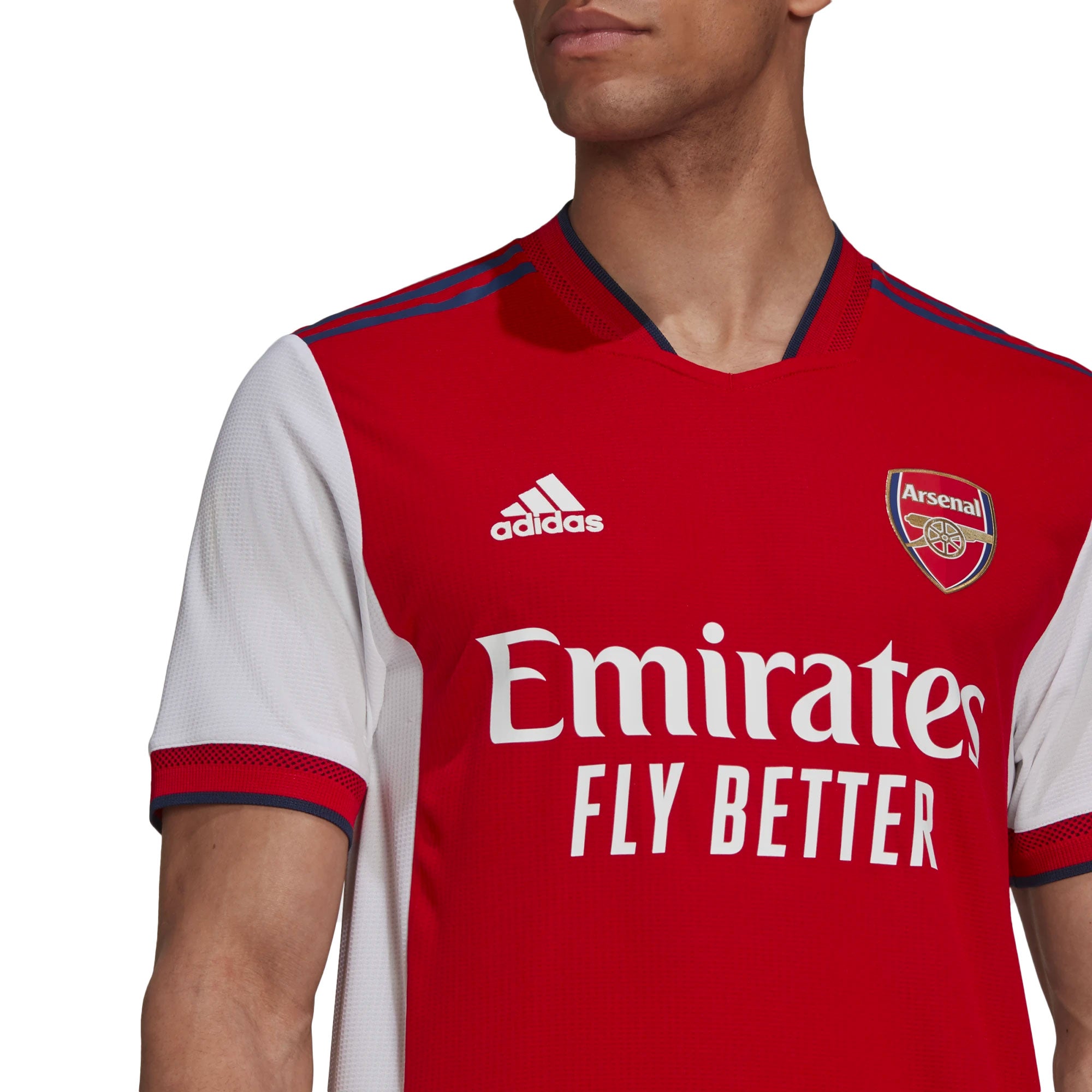 adidas Men's Arsenal 2021/22 Authentic Home Jersey Red/White、mySite、bottomscart