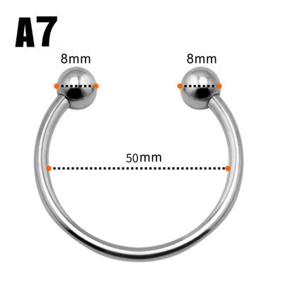 A7 Chrome Fetish Penis Glans Ring | Delay Ejaculation | 50mm、mySite、bottomscart