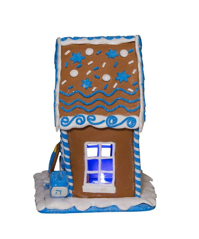 Gingerbread LED Hanukkah House Table Piece、mySite、topwebapps