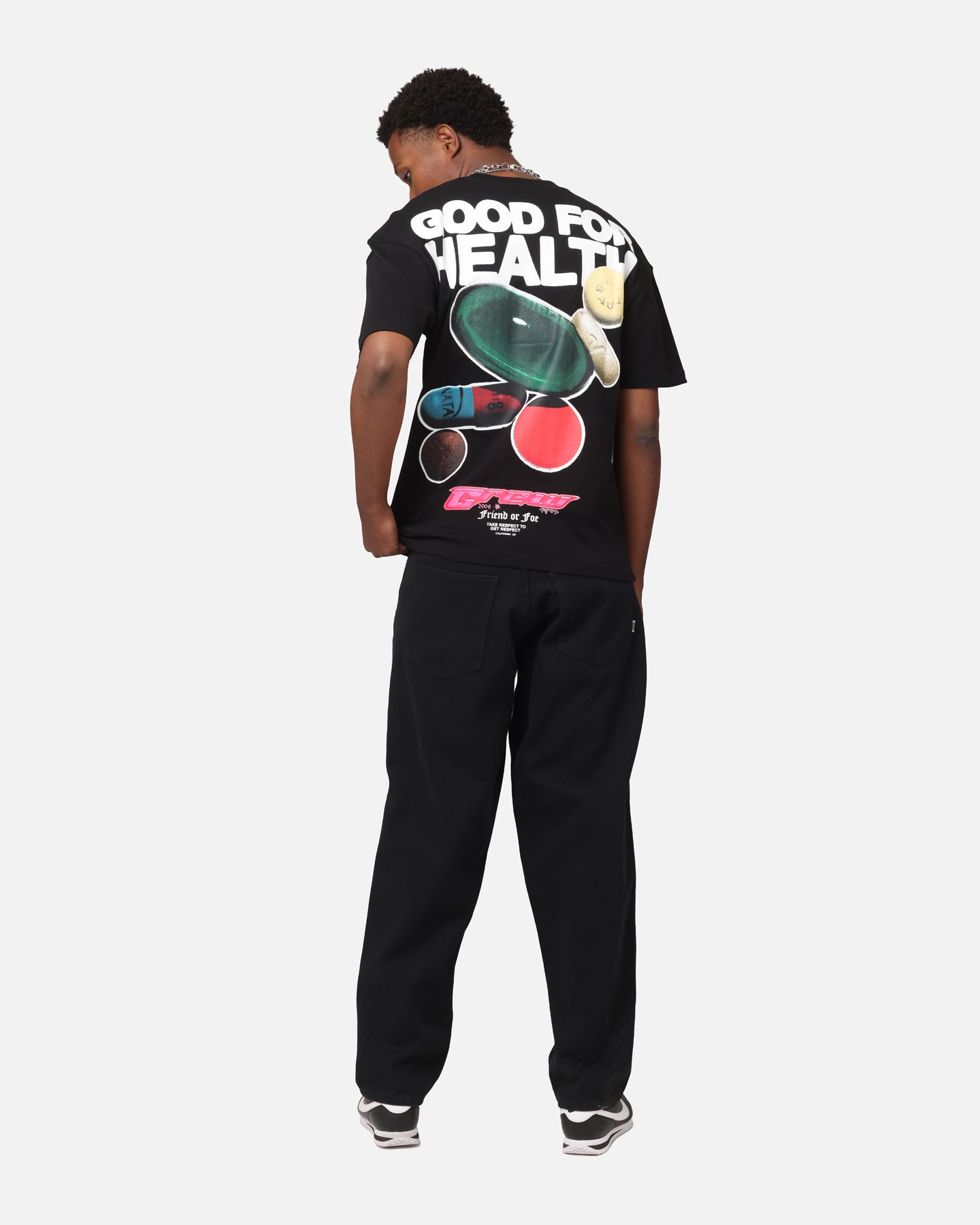 Goat Crew Good 4 Health T-Shirt Black、mySite、zt4zffjzw