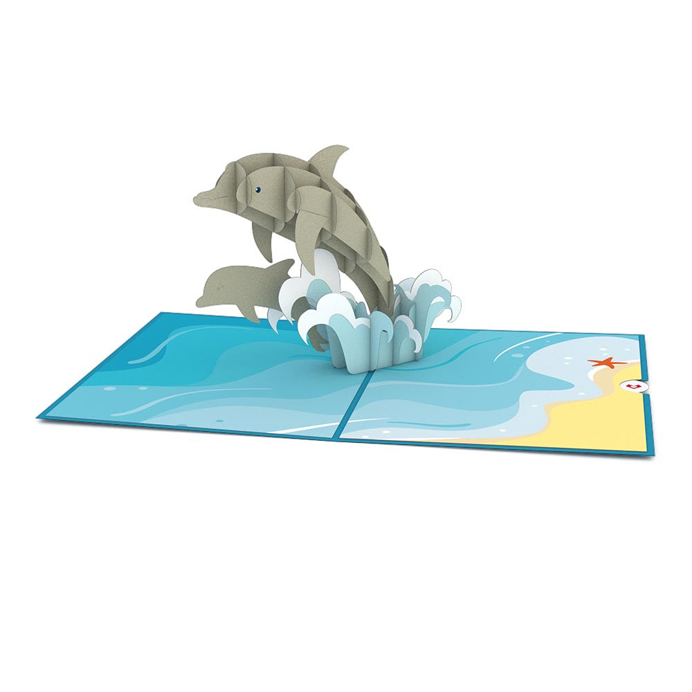Dolphins Pop-Up Card、mySite、solidvoid