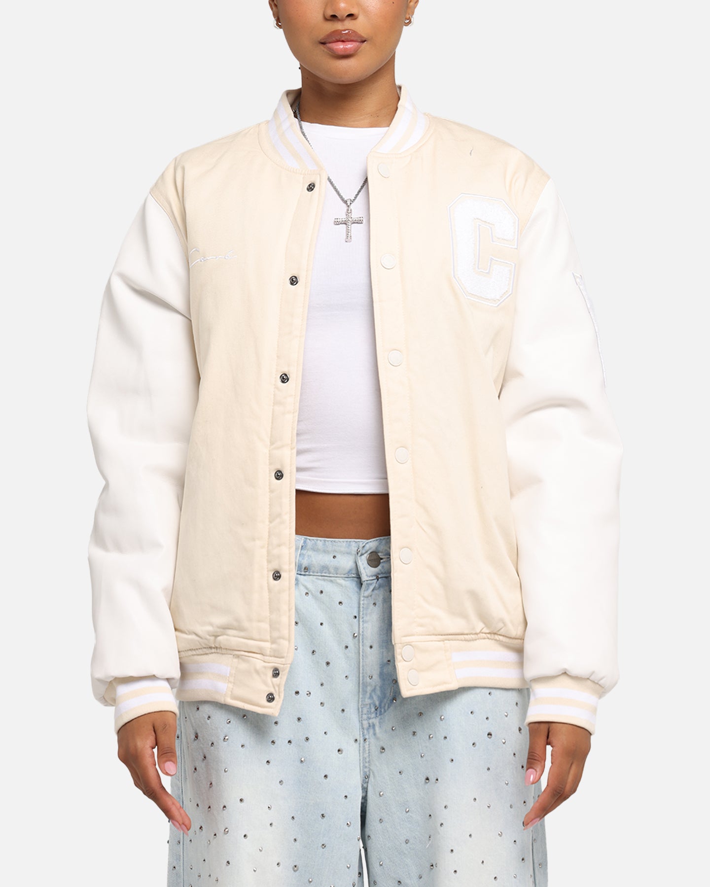Carre MVP Varsity Jacket Cream/White、mySite、zt4zffjzw