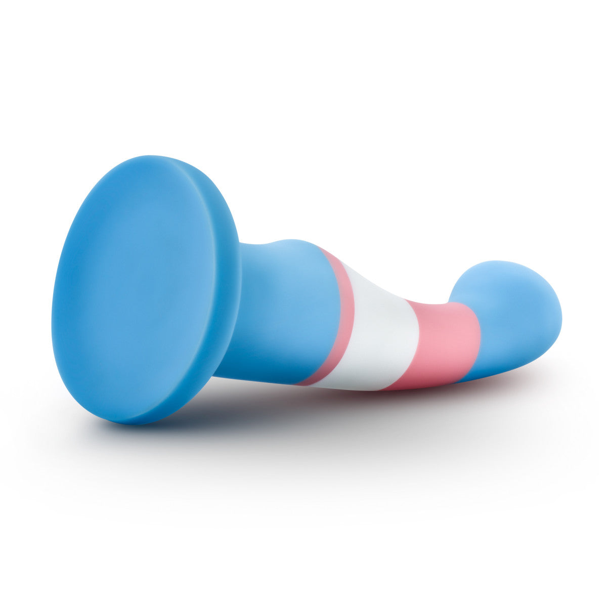 Avant By Blush® | Pride True Blue P2: Artisan 6 Inch Curved P-Spot / G-Spot Dildo with Suction Cup Base - Elegantly Made with Smooth Ultrasilk® Purio™ Silicone、mySite、bottomscart