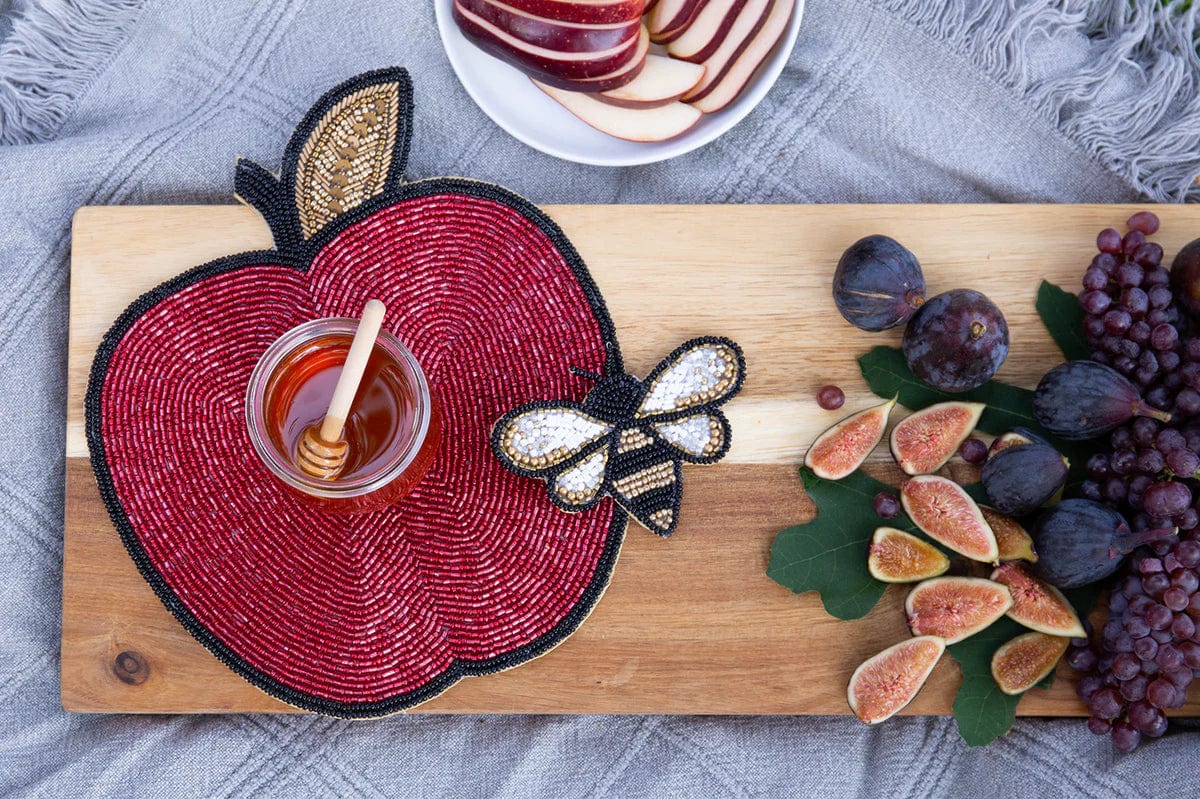 Peri Apple Beaded Petite Placemats - Set of Two、mySite、topwebapps