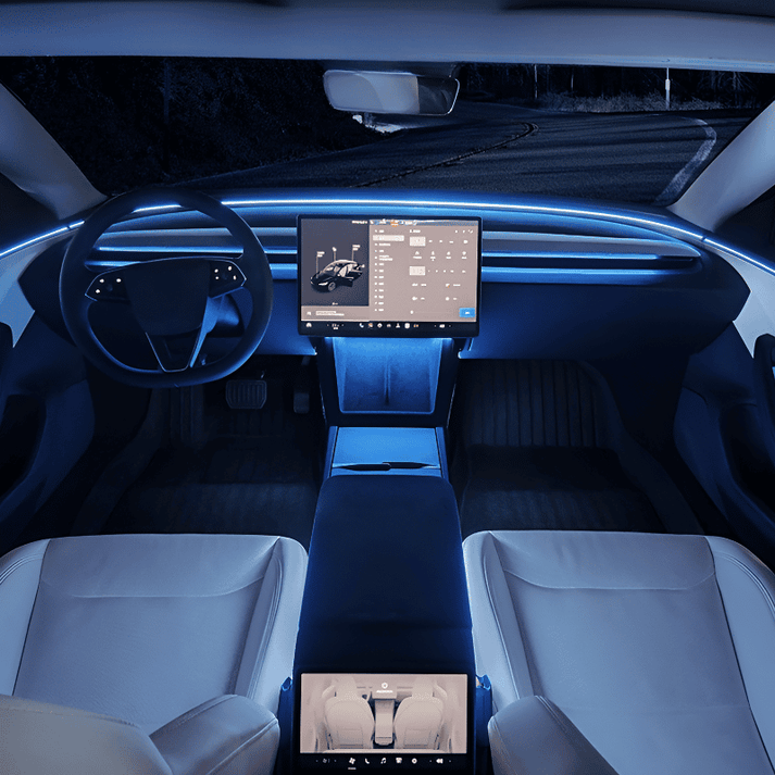 Tesla Interior Ambient Light Details