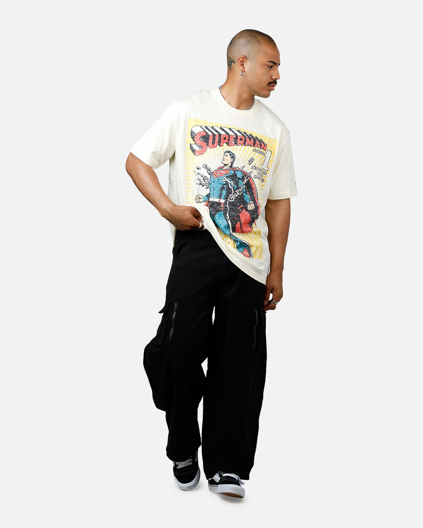 New Era X DC Superman T-Shirt Chrome、mySite、zt4zffjzw