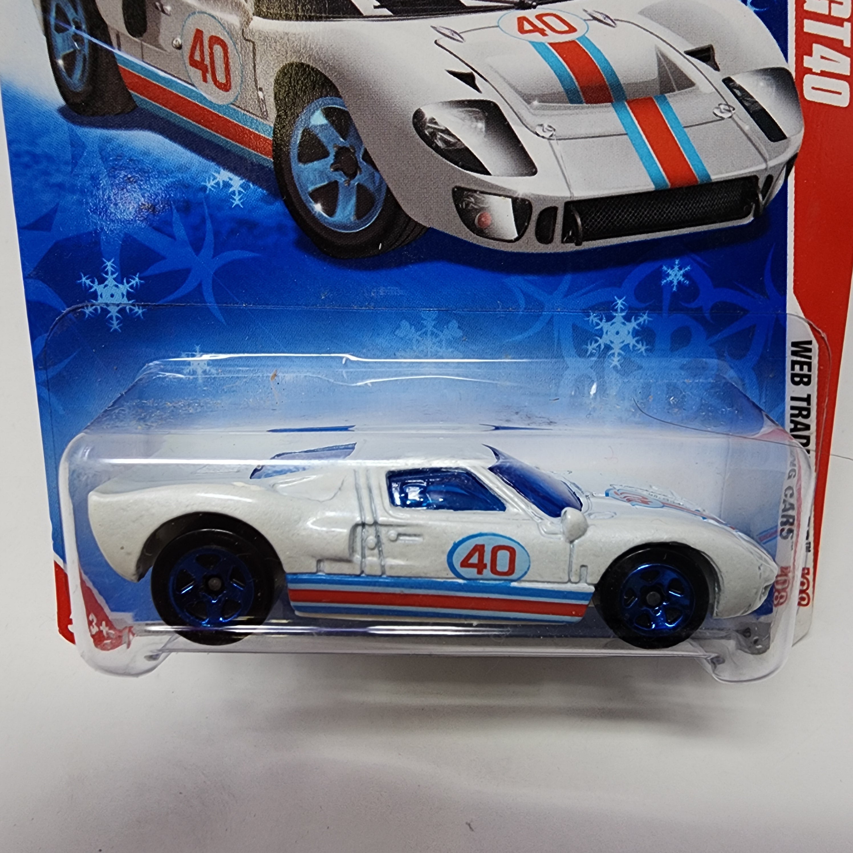 Ford GT40 * White * Hot Wheels 2008 Target Only Snow Card、mySite、hgirdovlk