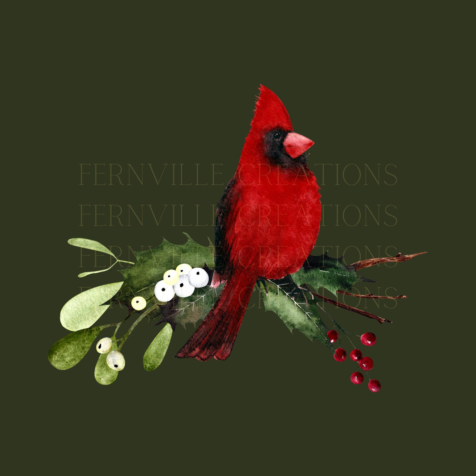 Holiday Cardinal Microfiber Finger Towel for Nature Lovers、mySite、g9winljtr