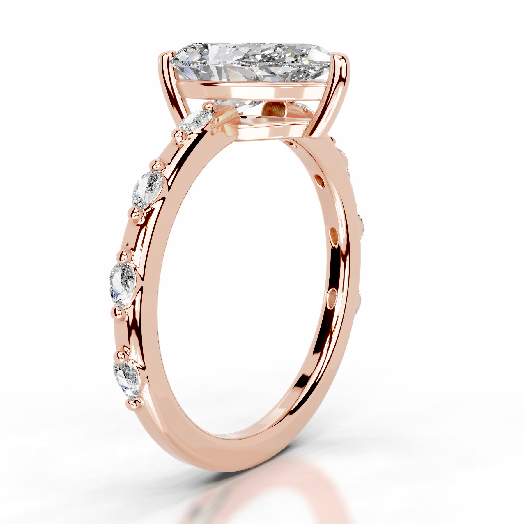 Nadya Diamond Engagement Ring (2.2 Carat) -14K Rose Gold、mySite、hinf8tx79