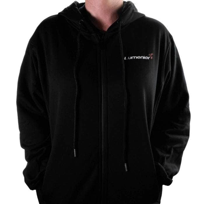  Lumenier Zippered Hoodie - Black、mySite、merchandisen