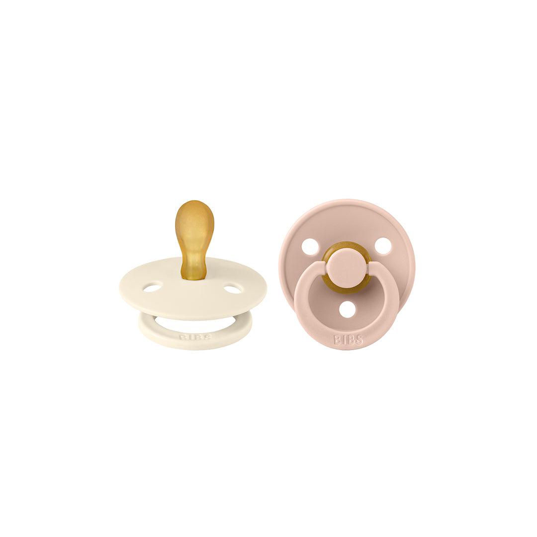  BIBS Colour Symmetrical Pacifier - 2 Pack - Ivory/Blush - Latex、mySite、merchandisen