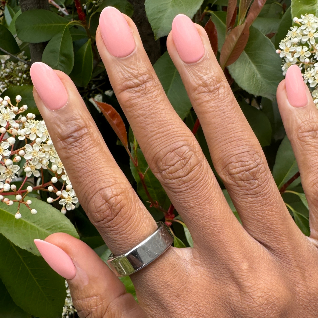 Creamsicle | Medium | Oval - Tab Press-On、mySite、solidvoid