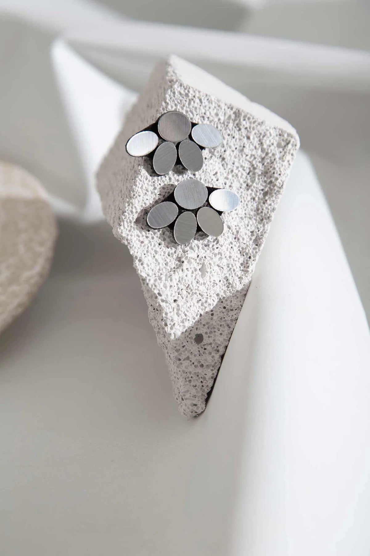  Small Silver Organic Reflections Earrings、mySite、elrpsem3k