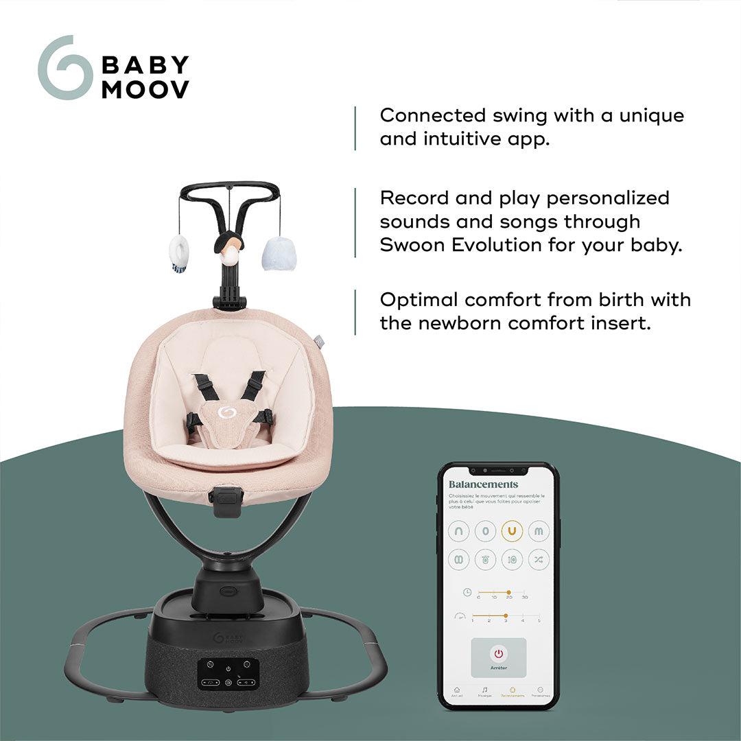  babymoov Swoon Evolution Connect、mySite、merchandisen