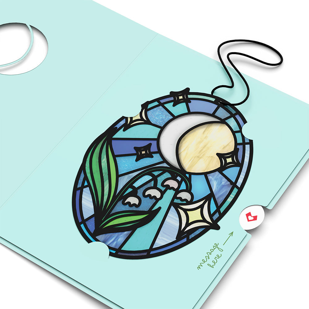 Shine Bright Twilight Bloom Suncatcher Card、mySite、solidvoid