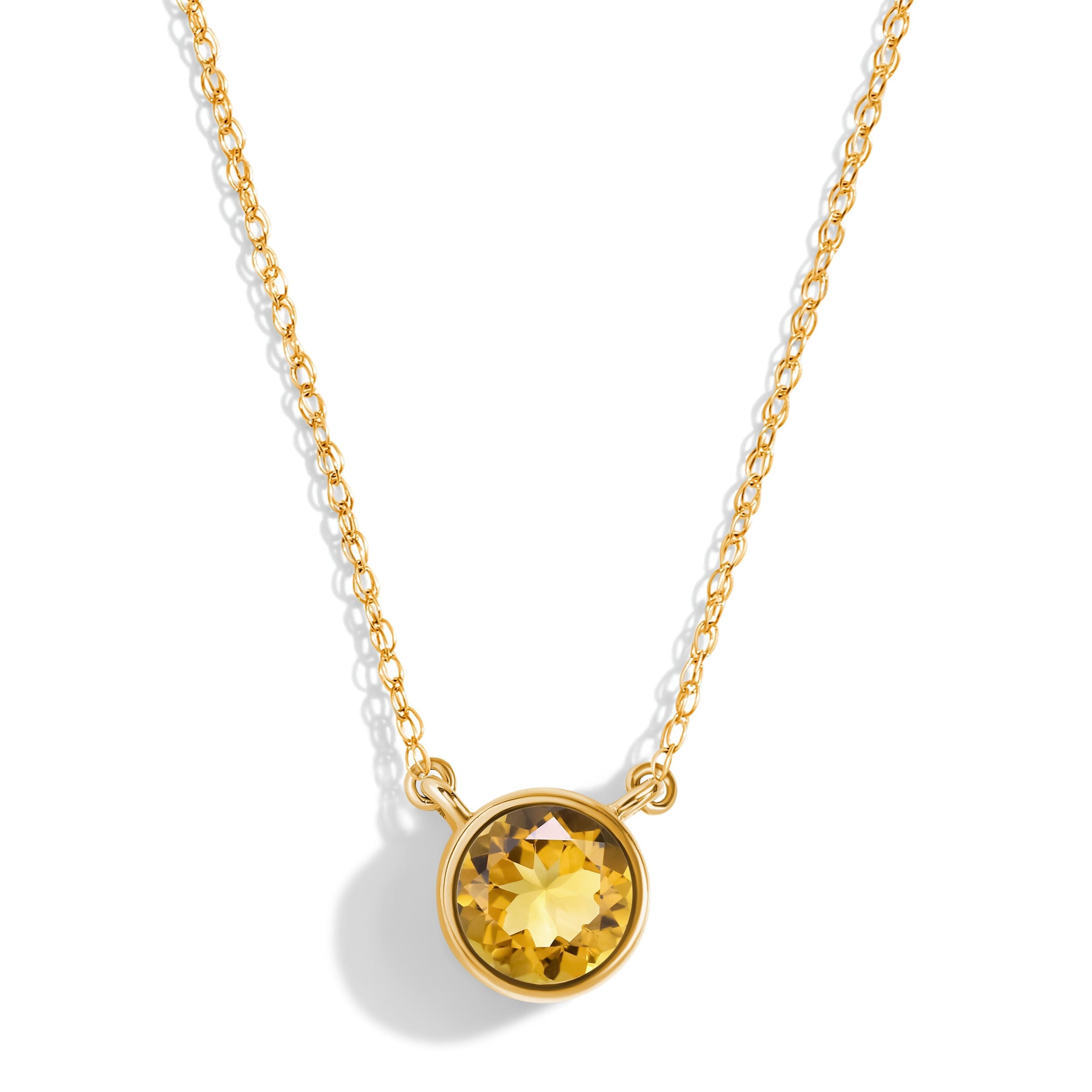 Citrine Necklace - Solitaire、mySite、hinf8tx79