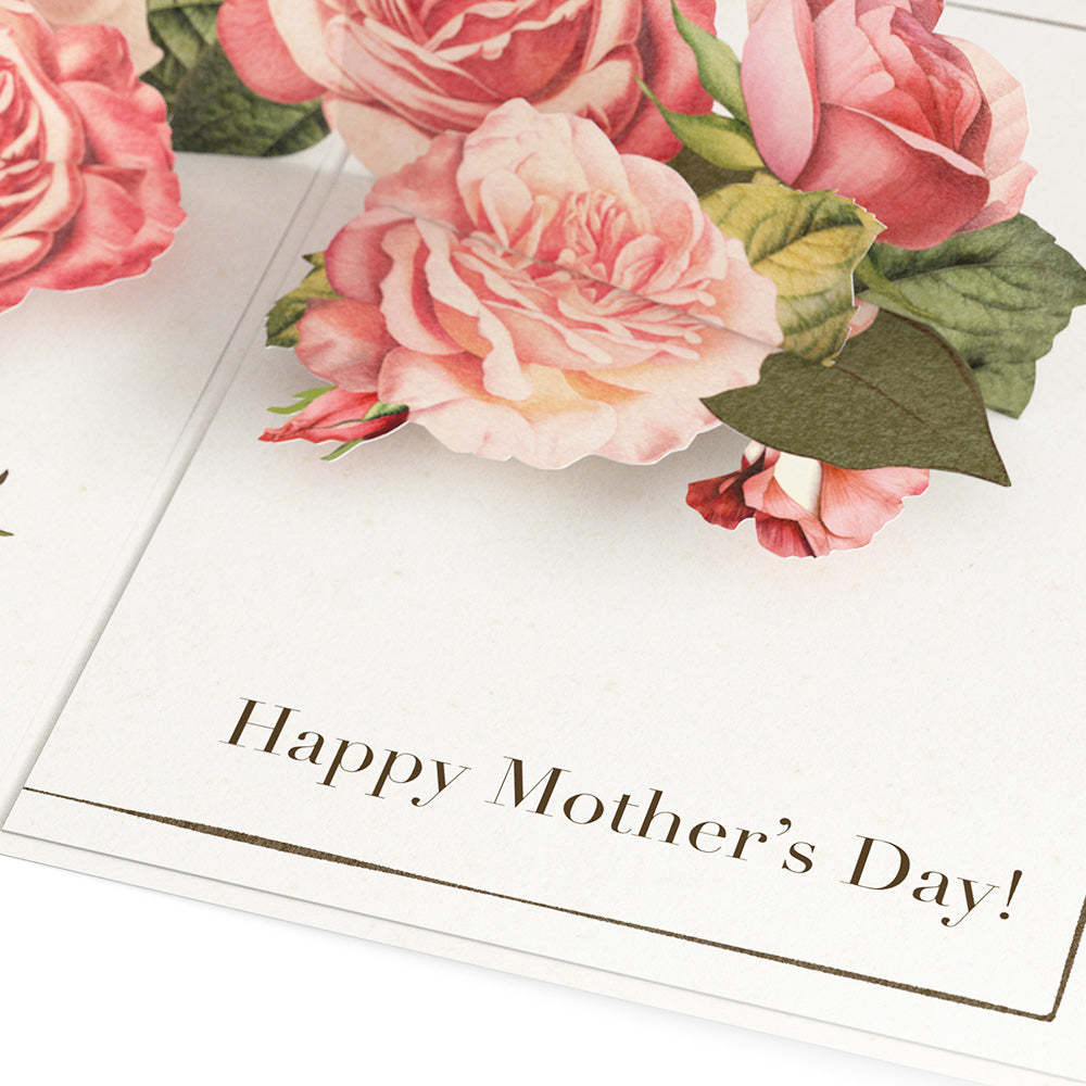 Mother's Day Grateful For You Roses Pop-Up Card、mySite、solidvoid