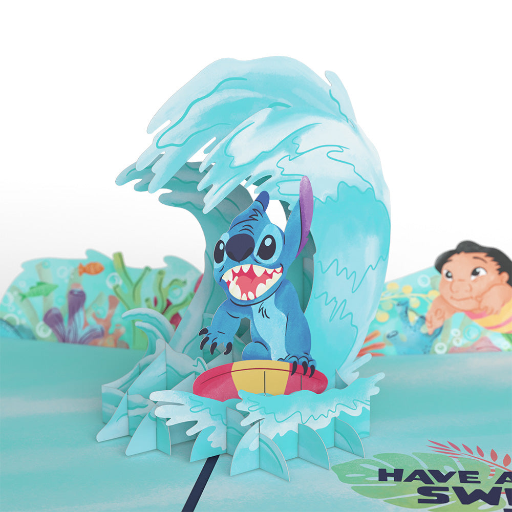 Disney's Stitch Cowabunga Birthday Pop-Up Card、mySite、solidvoid