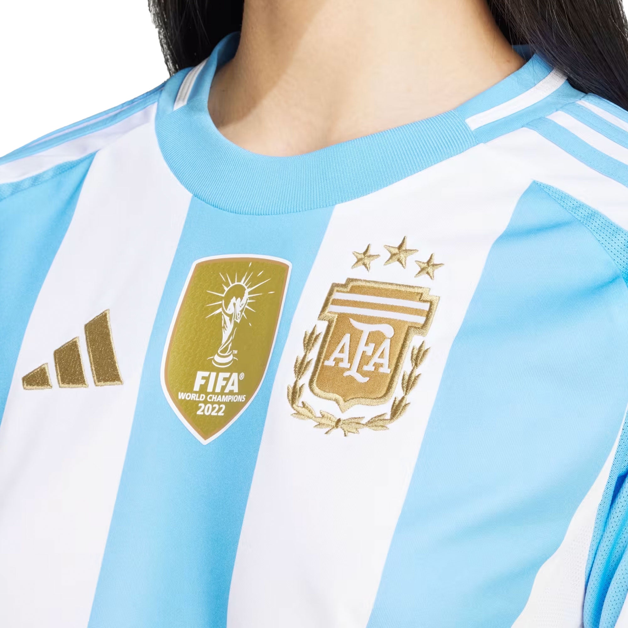 adidas Women's Argentina 2024/25 Home Jersey White/Blue Burst、mySite、noshort