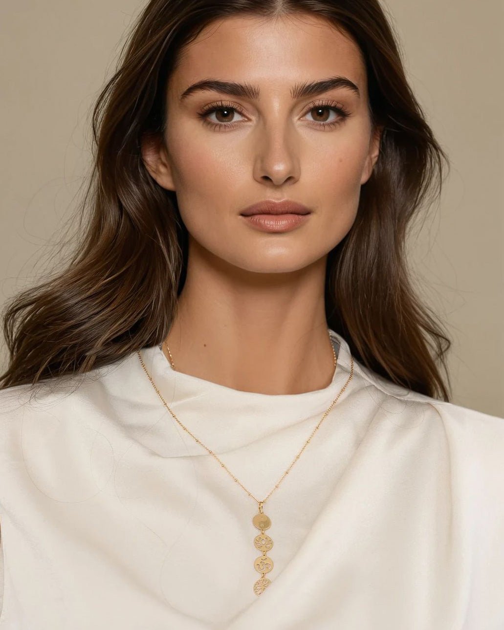 Gold Plated Lotus, Yin Yang, Tree of Life, Om Neckalce、mySite、topwebapps