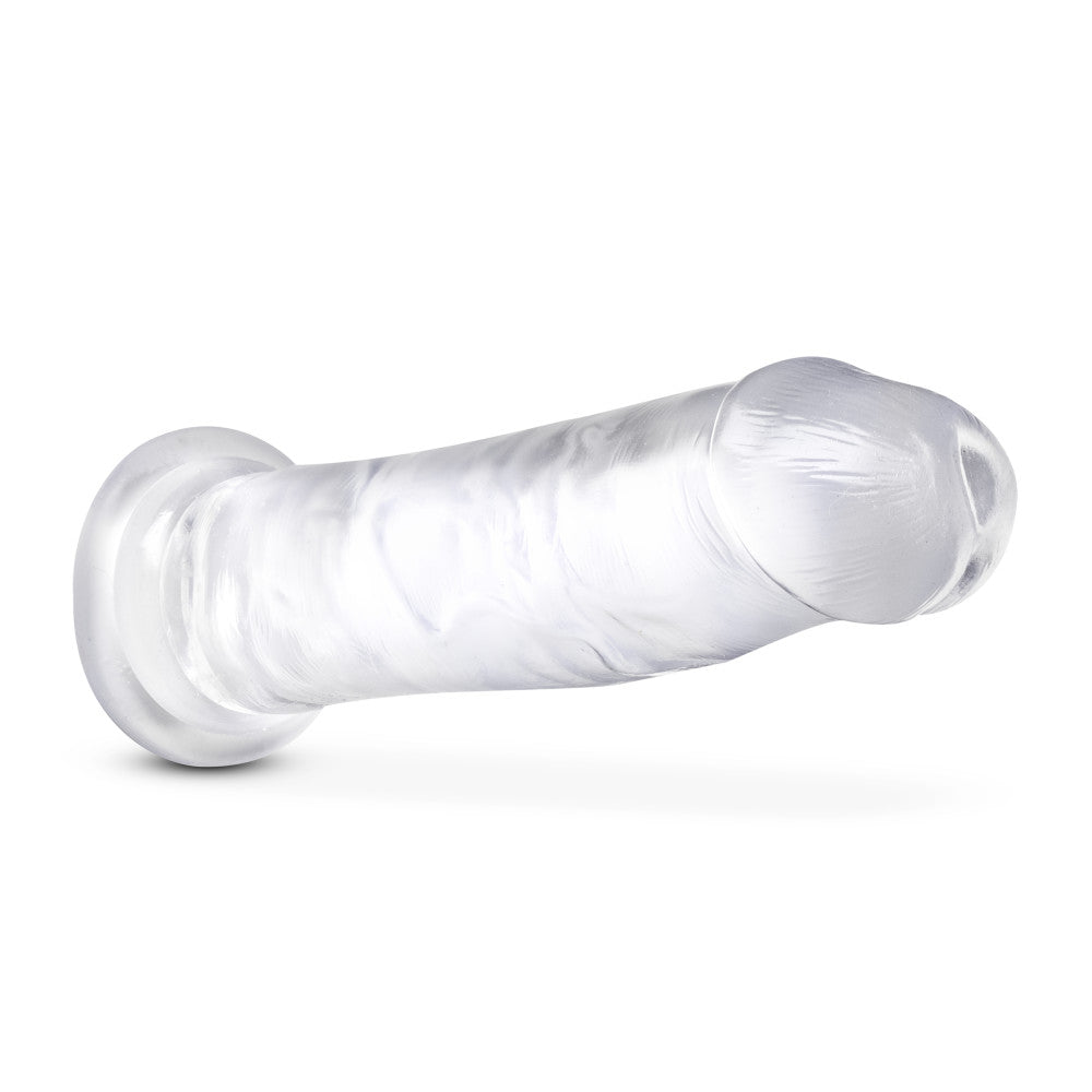 B Yours Plus By Blush® | Thrill N’ Drill Realistic Clear 9-Inch Long Dildo With Suction Cup Base、mySite、bottomscart