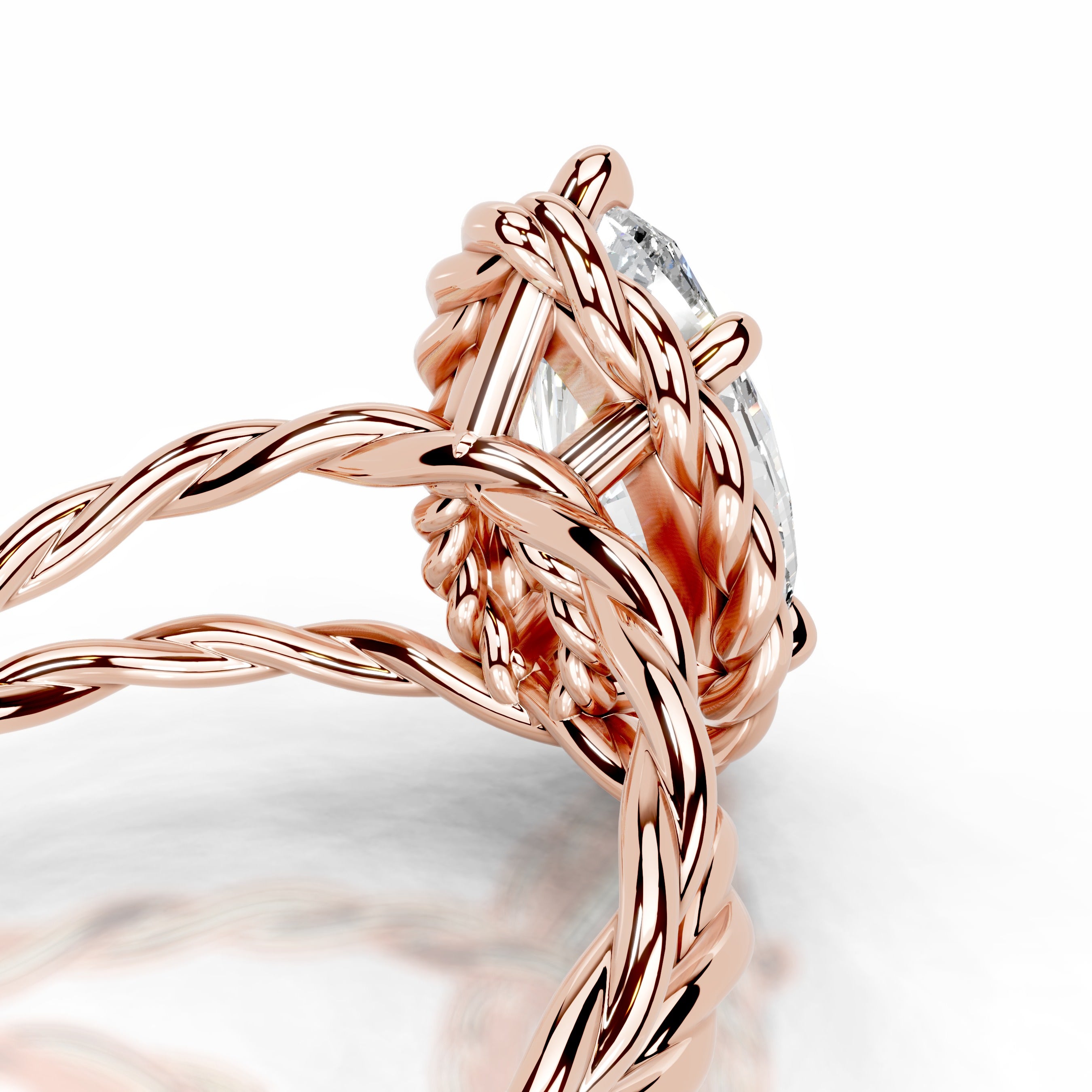 Yul Diamond Engagement Ring - 14K Rose Gold、mySite、hinf8tx79
