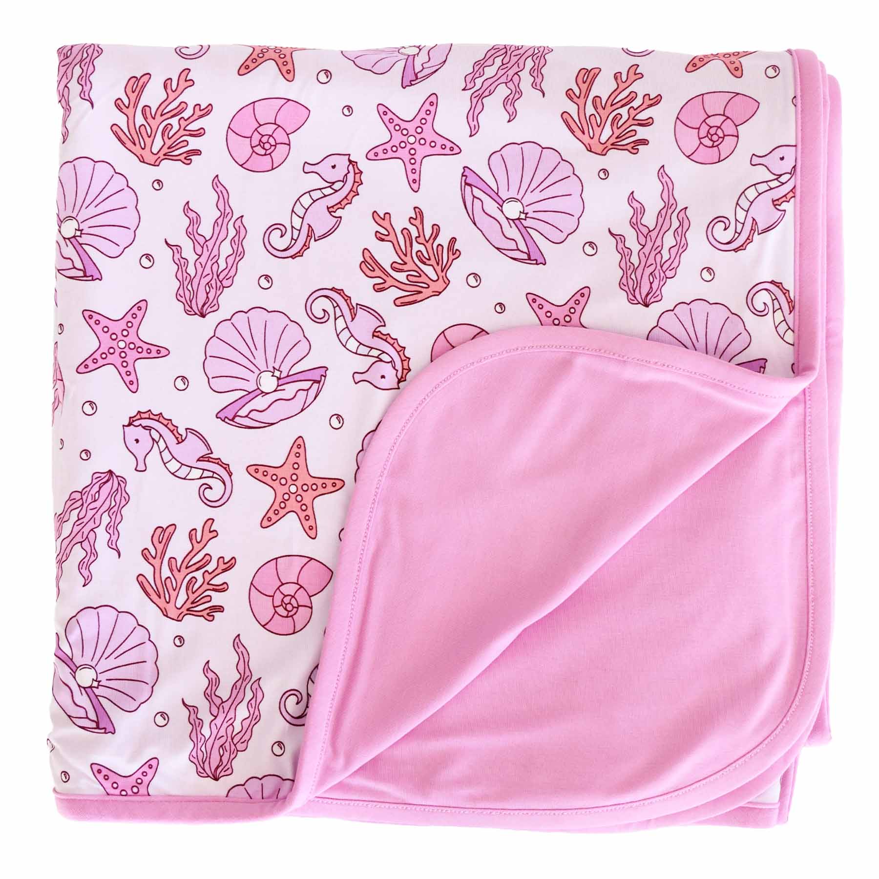  Tiny Tides Double Sided Bamboo Blanket | Pink、mySite、layawaytickets