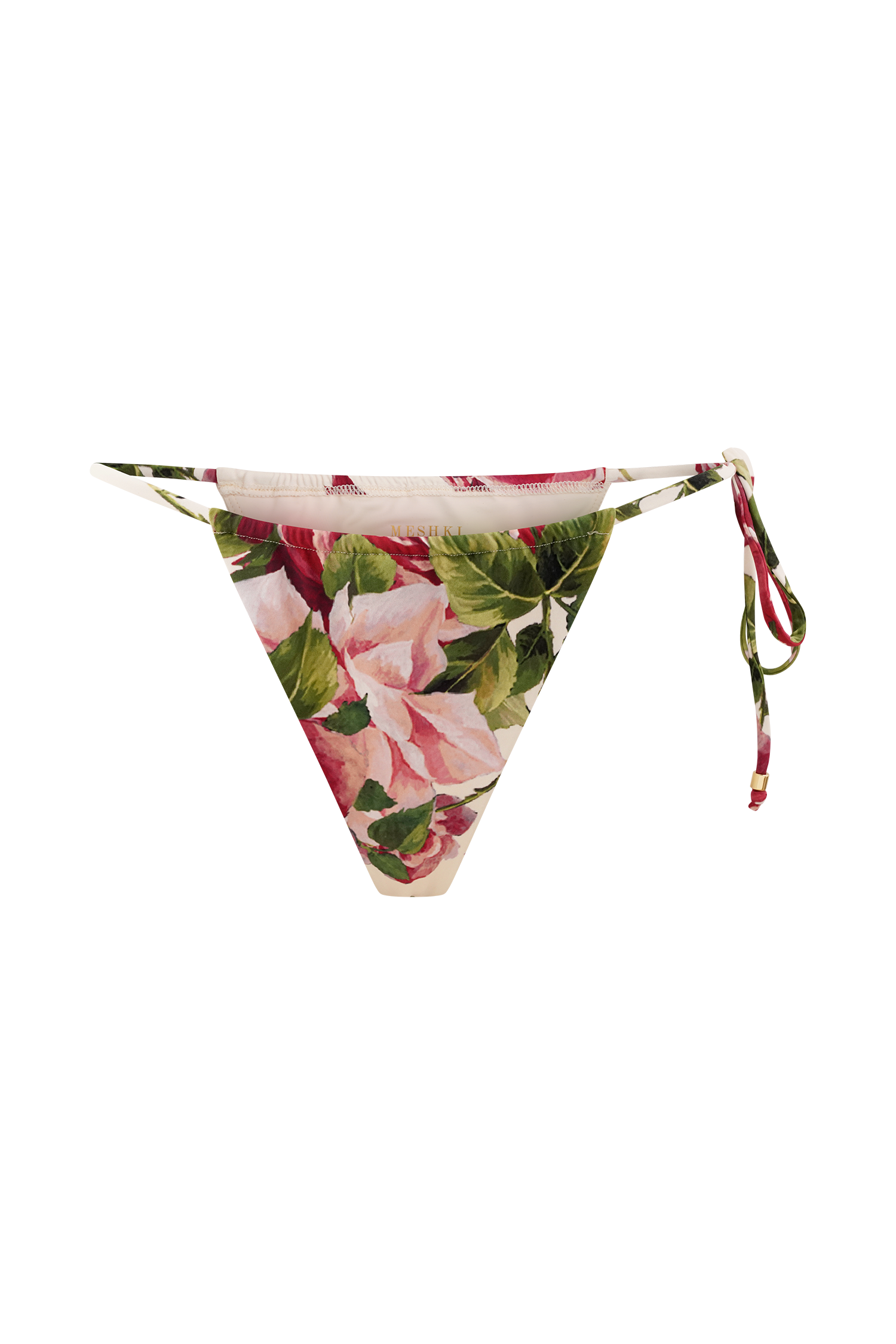 Andie Ruched String Side Bikini Brief - Sonia Rose Print、mySite、solidvoid