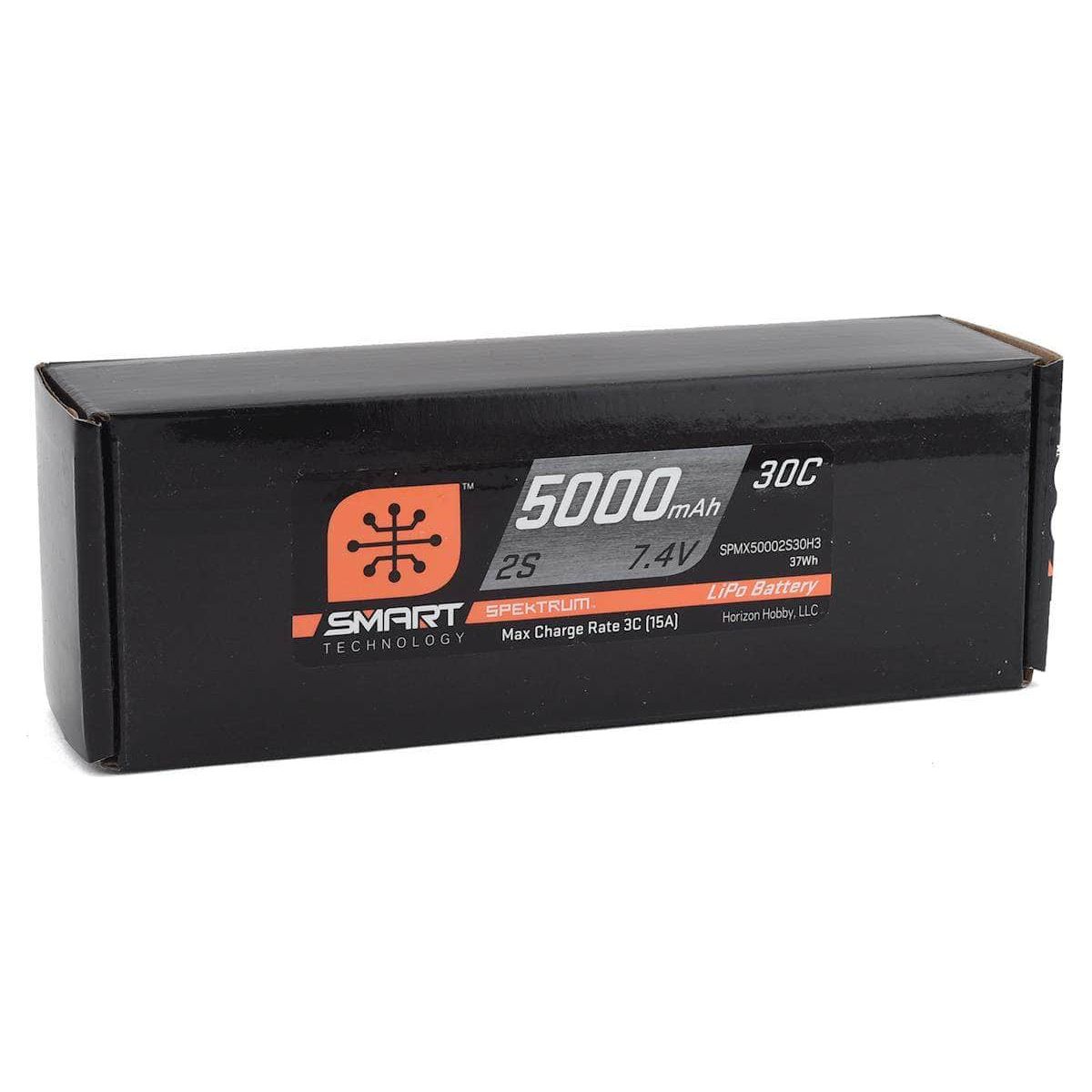  SPMX50002S30H3, Spektrum RC 2S Smart LiPo Hard Case Battery Pack w/IC3 Connector (7.4V/5000mAh)、mySite、merchandisen