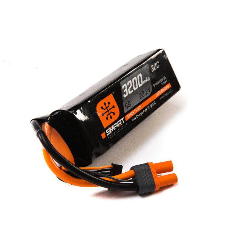  SPMX32006S30, Spektrum RC 6S Smart LiPo Battery Pack w/IC5 Connector (22.2V/3200mAh)、mySite、merchandisen