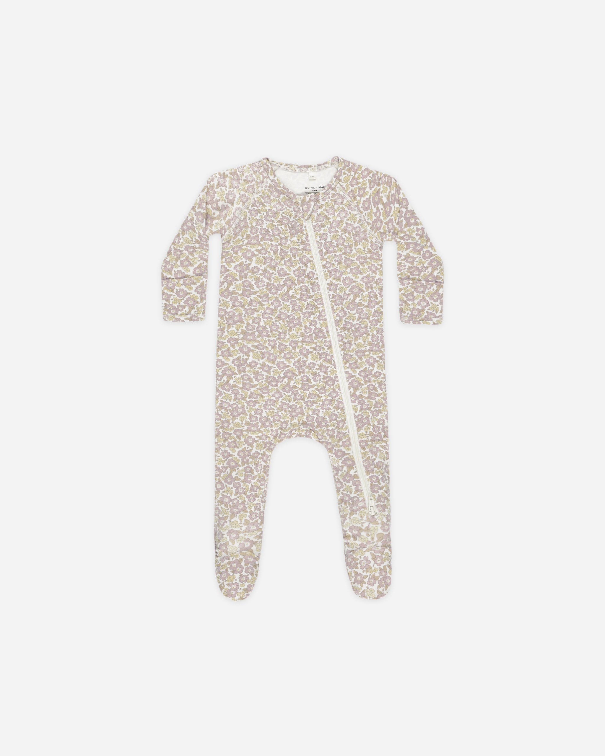  Bamboo Zip Footie || Purple Floral、mySite、layawaytickets