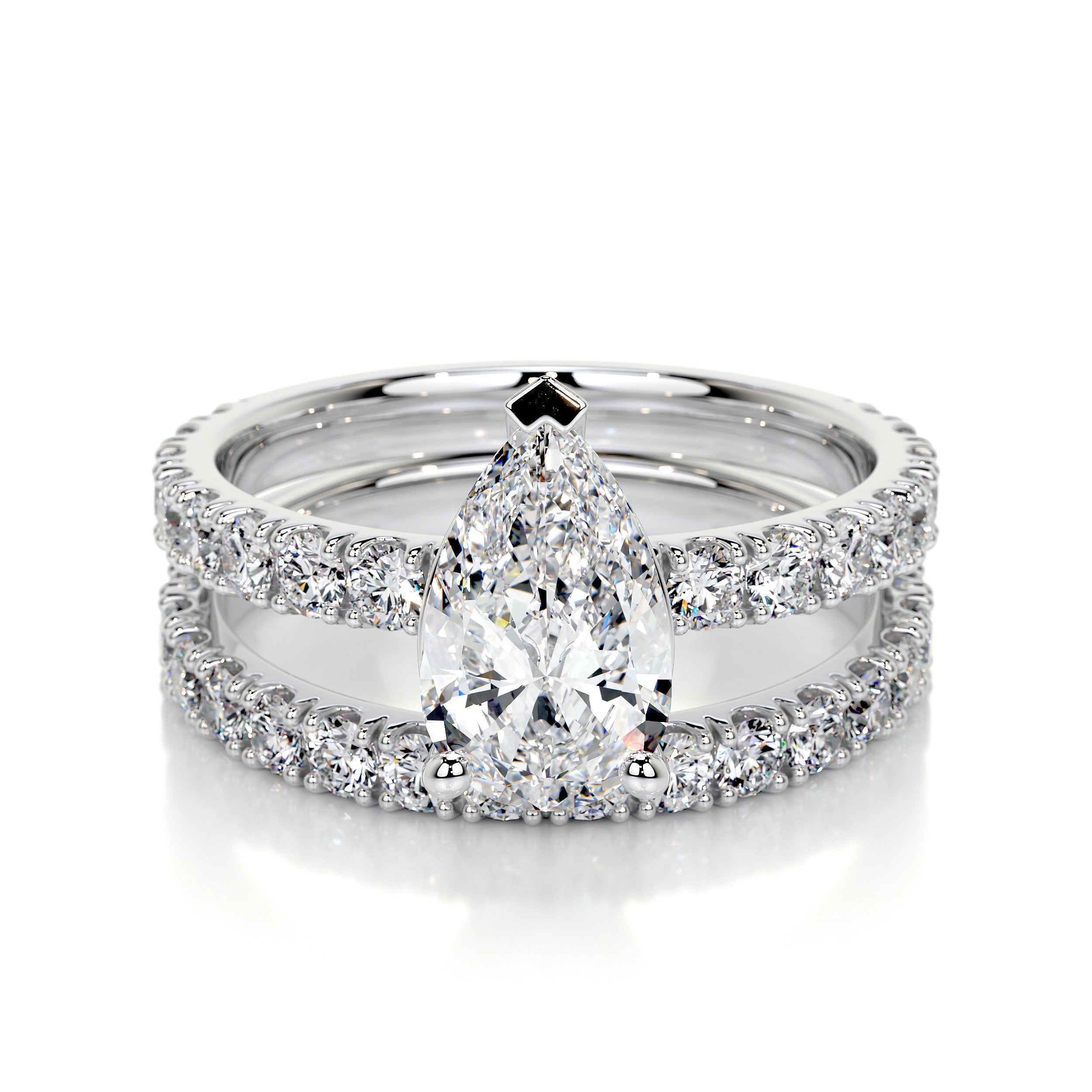 Hailey Lab Grown Diamond Bridal Set -18K White Gold、mySite、hinf8tx79