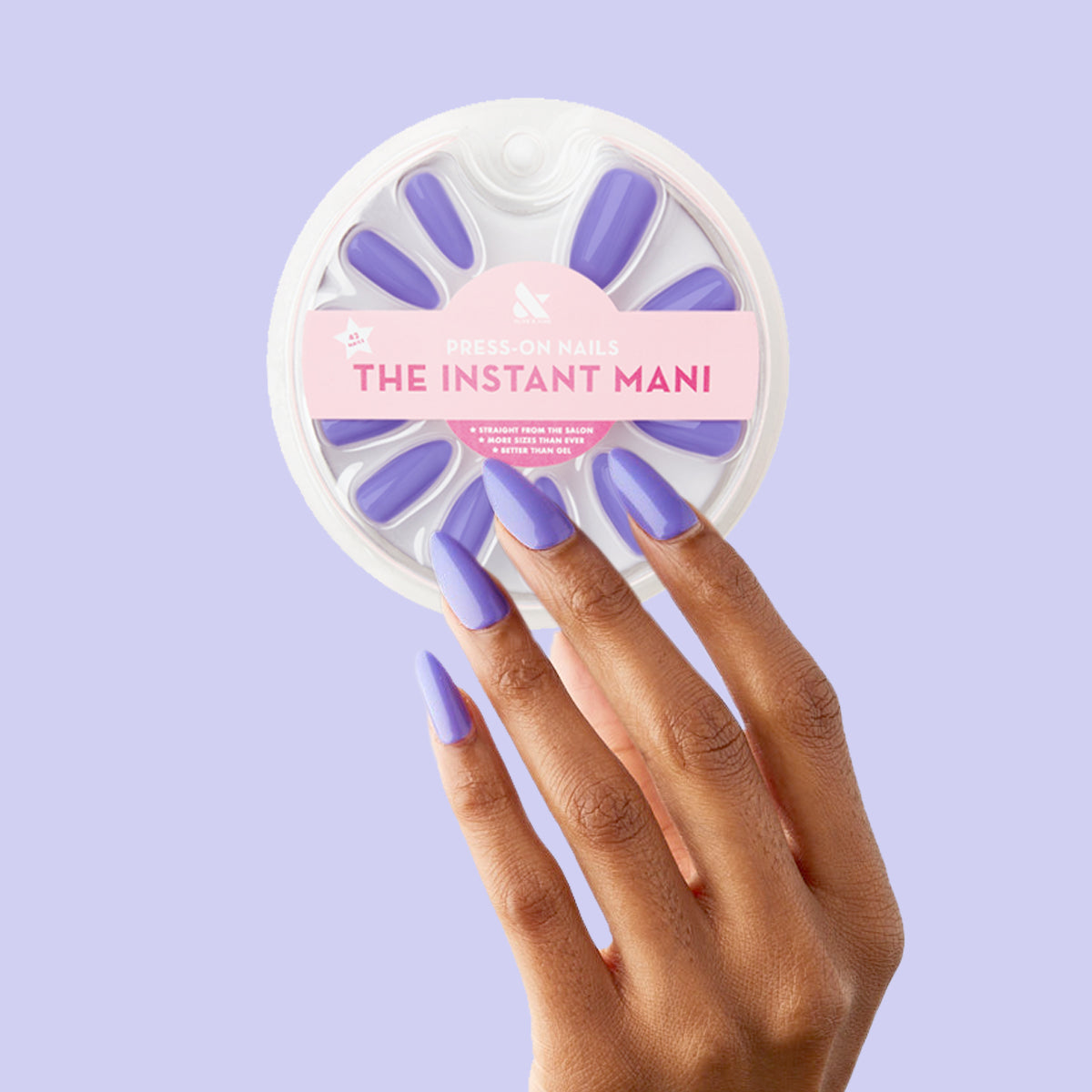 Bold & Unshaken - Press-On | Long | Almond、mySite、solidvoid