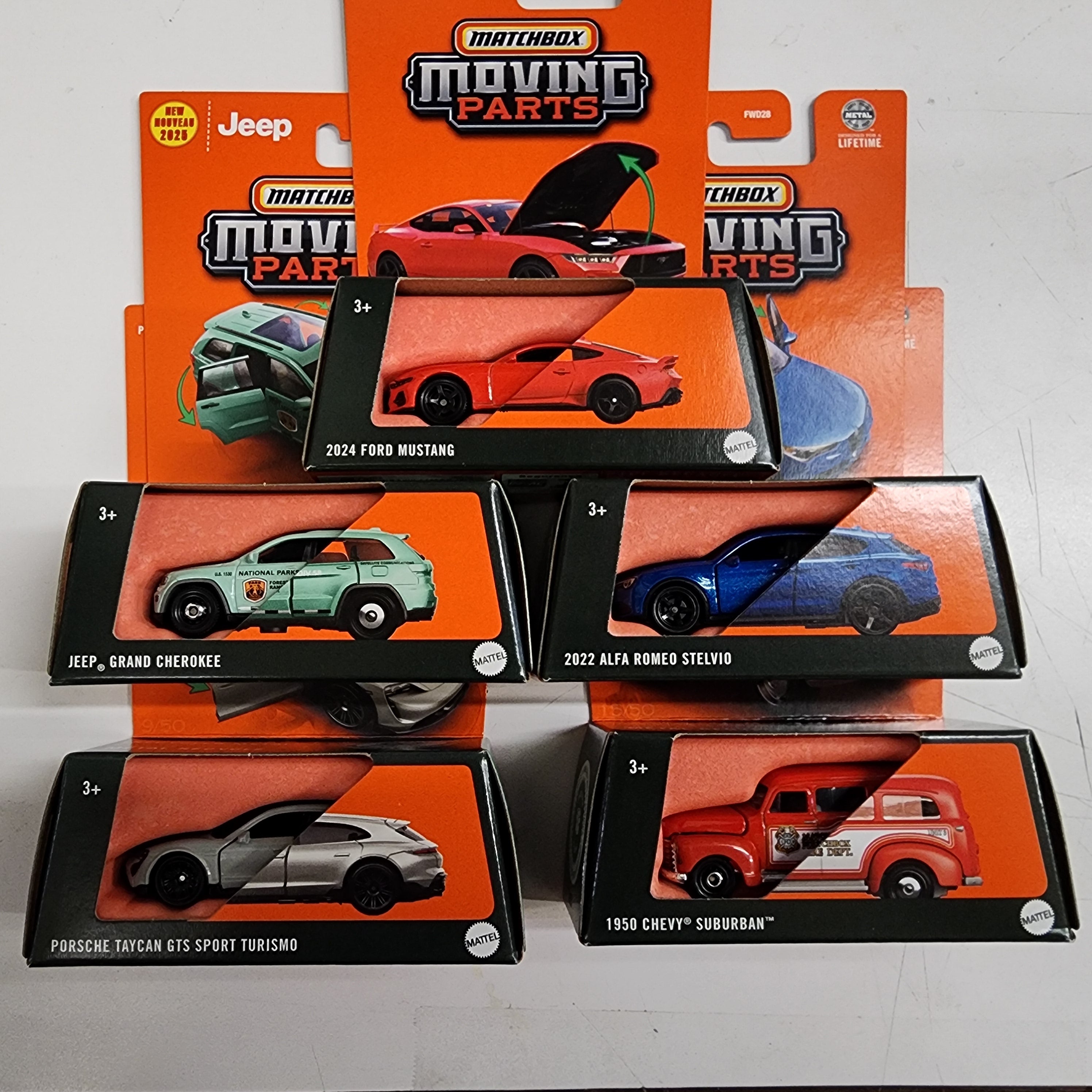 Moving Parts Complete 5 Car Set Case A * 2025 Matchbox Moving Parts、mySite、hgirdovlk